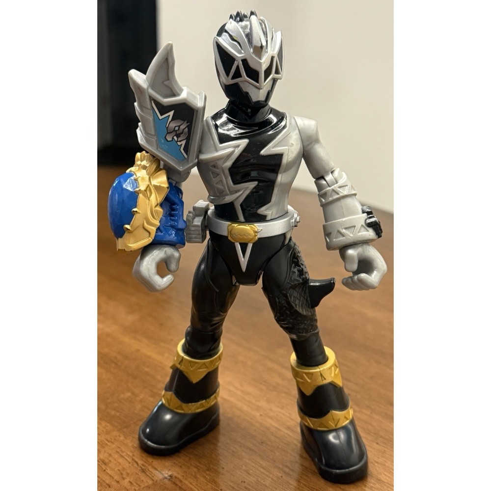 Hasbro 2021 Power Rangers Battle Attackers DINO FURY BLACK 7" Action Figurine‎